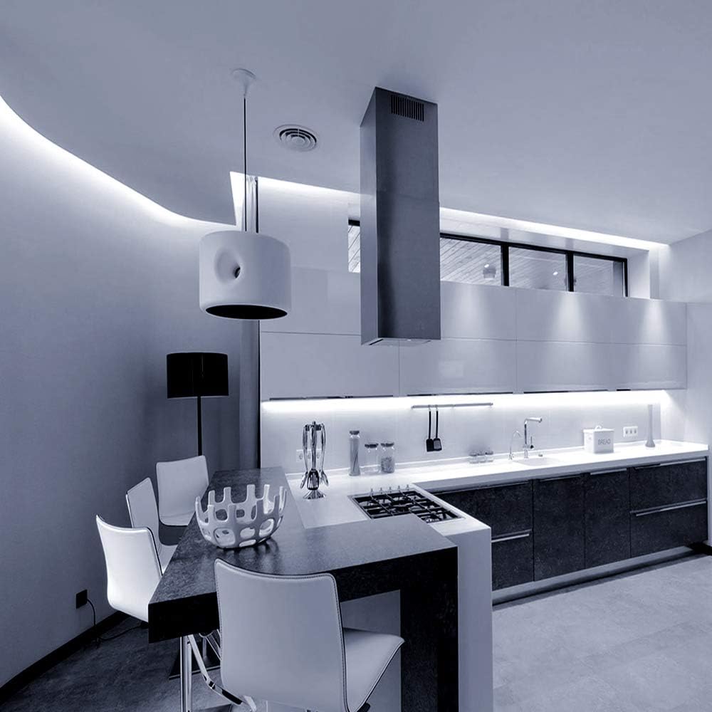 Lepro LED Strip Kaltweiß, 10M(5M*2) LED Streifen 12V Selbstklebend, Band jeder mit 300 Stück 2835 LEDs 2300 Lumen, 6000K Dimmbar Leiste, Kaltweiss DIY Lichtband für Innen Heim Deko, kein Netzteil