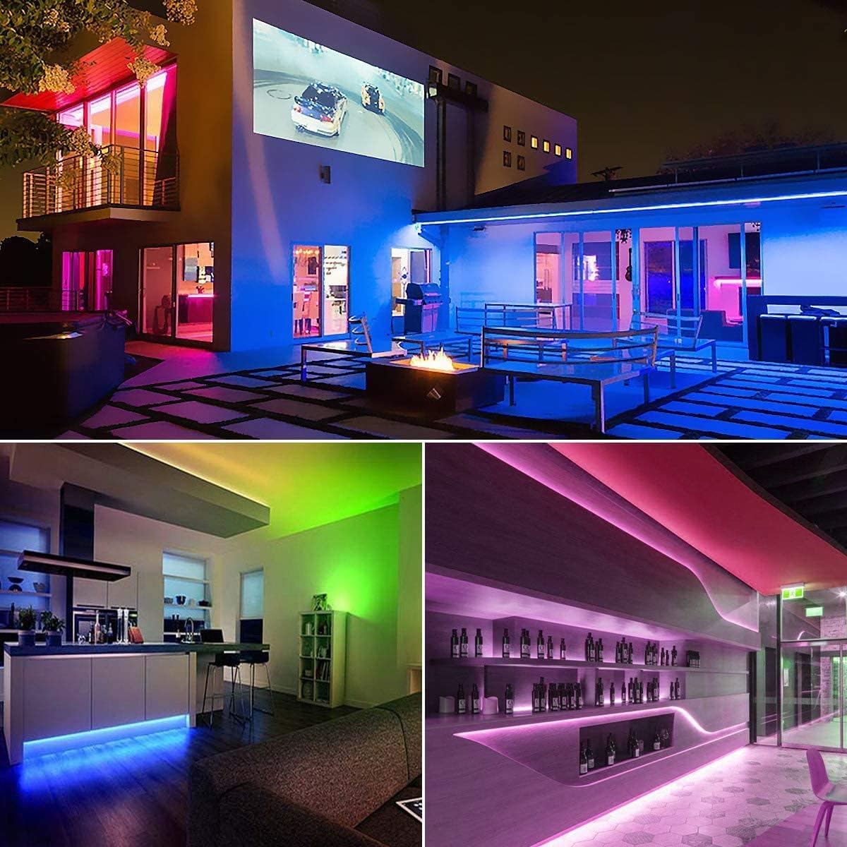 LE LED Strip Smart 5M Wasserdicht, RGB 150 LEDs, 5050 SMD Wifi LED Streifen, 12V, Selbstklebend LED Lichterkette, Flexibel LED Band, LED Leiste, LED Lichtband IP65, Netzteil und Controller enthalten