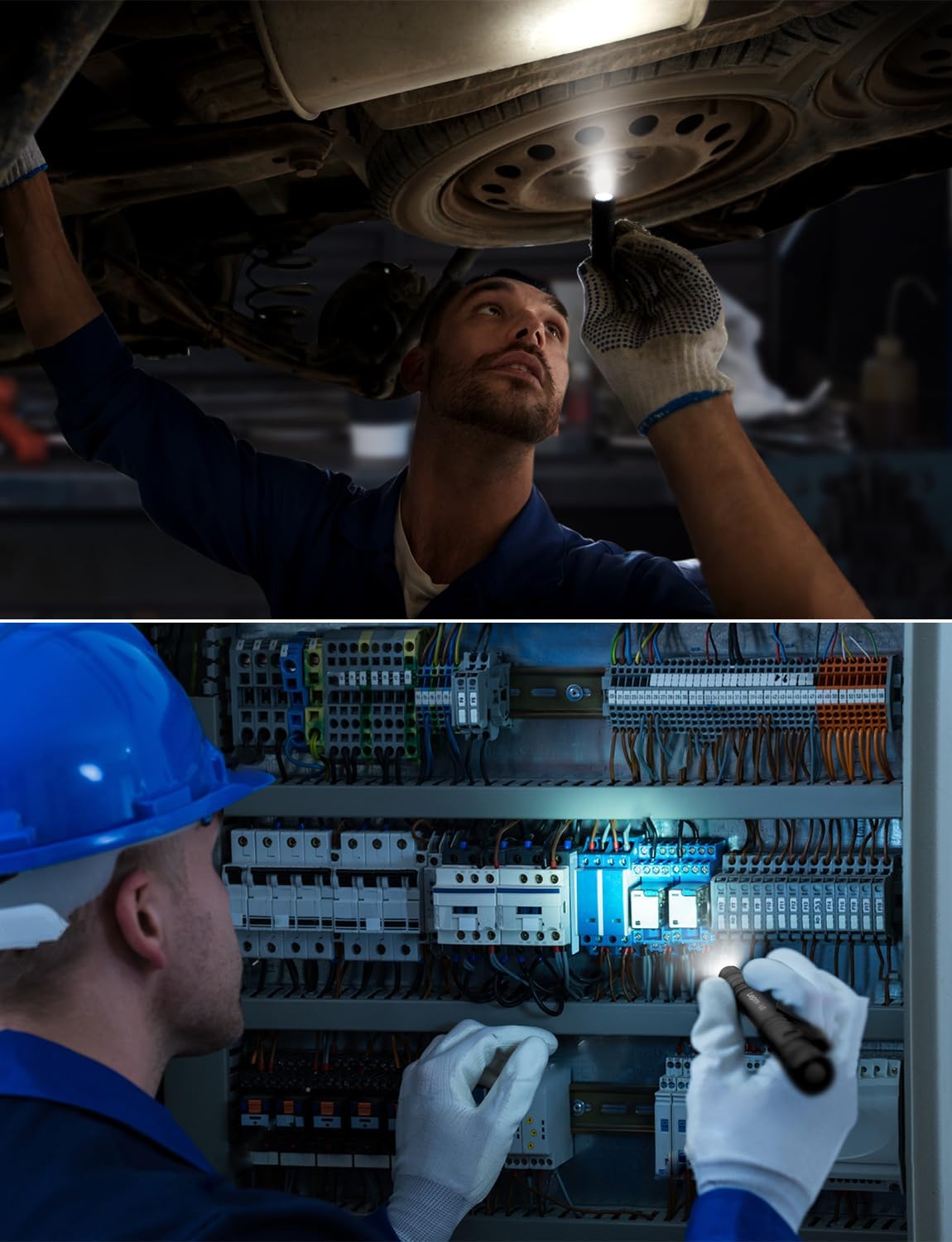 Lepro Taschenlampe, Mini LED Taschenlampe, IPX4 Wasserdicht Stiftlampe, 3 Modi Handheld Taschenlampe Klein, Stift Lampe perfekt für Inspektion, Arbeit, Reparatur (2 Stück)