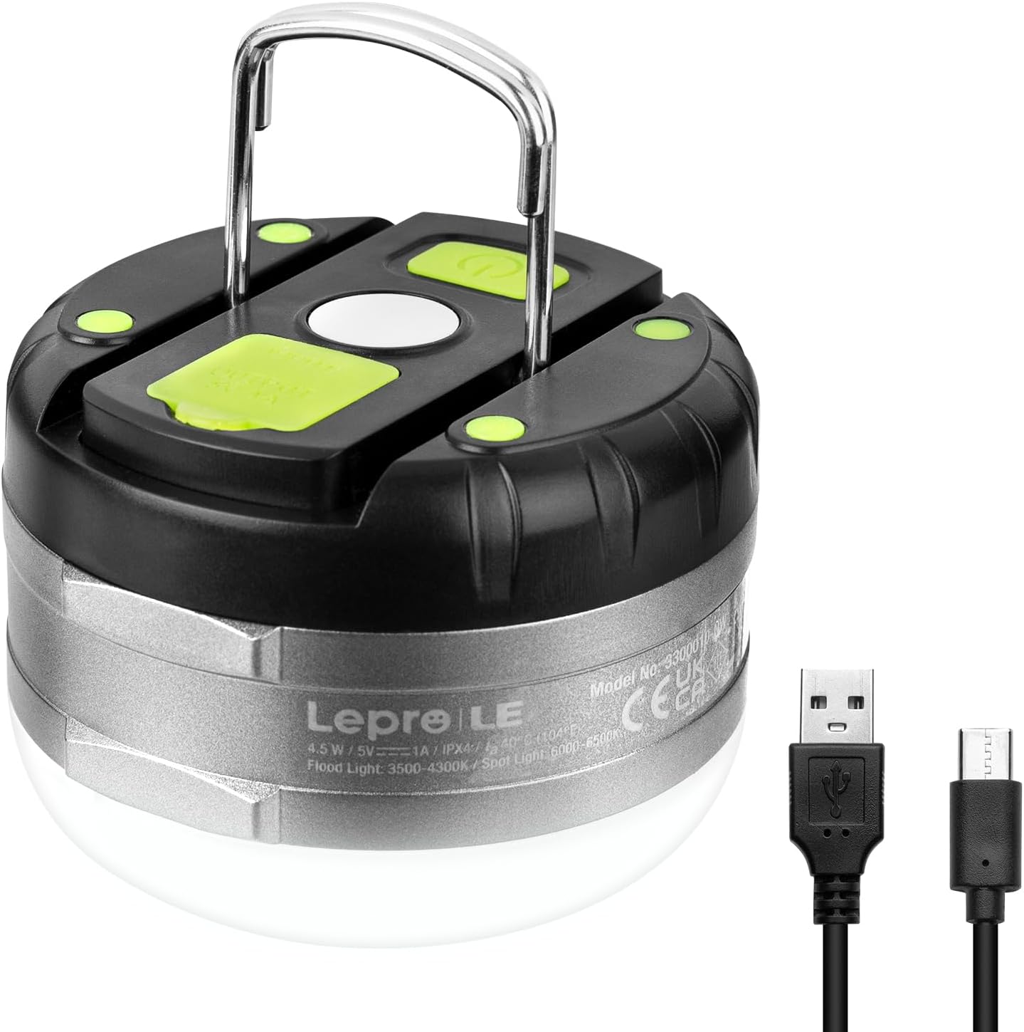 camping lampe led LE LED Campinglampe, Wiederaufladbare Suchscheinwerfer, tragbar & hand – Lepro DE