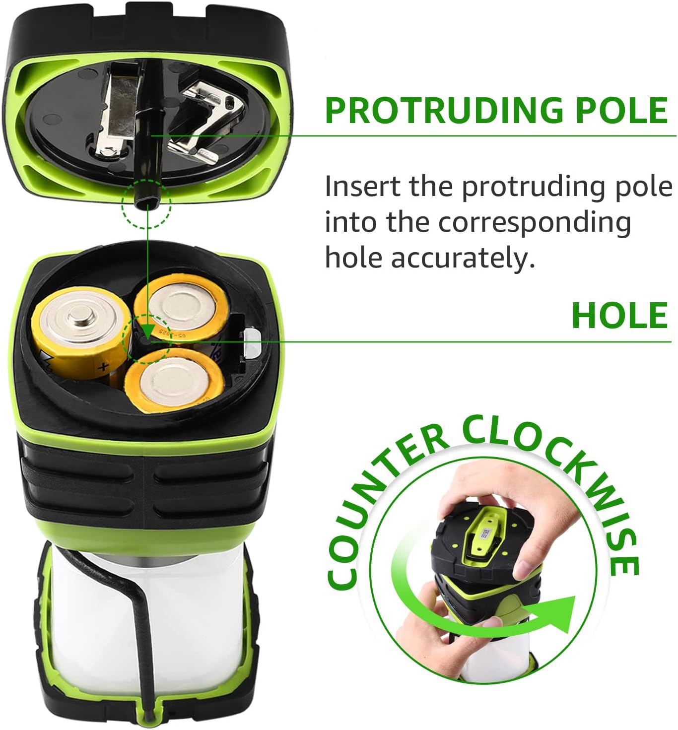 LE LED Campinglampe, Ultra Hell 1000 Lumen, 4 LeuchtmodiI Dimmbar Suchscheinwerfer, Batteriebetrieben Notfallleuchte f¨¹r Stromausf?llen, Wandern, Notfall, Ausf?lle und so weiter, 1 St¨¹ck, White