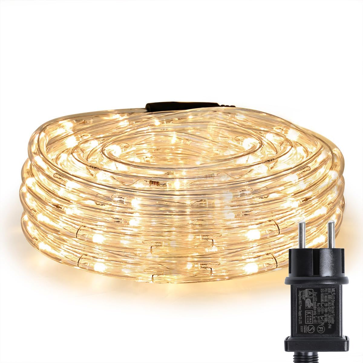 LE 10m LED Lichterschlauch 240 LEDs wasserfest Warmweiß für Innen Auße – Lepro DE