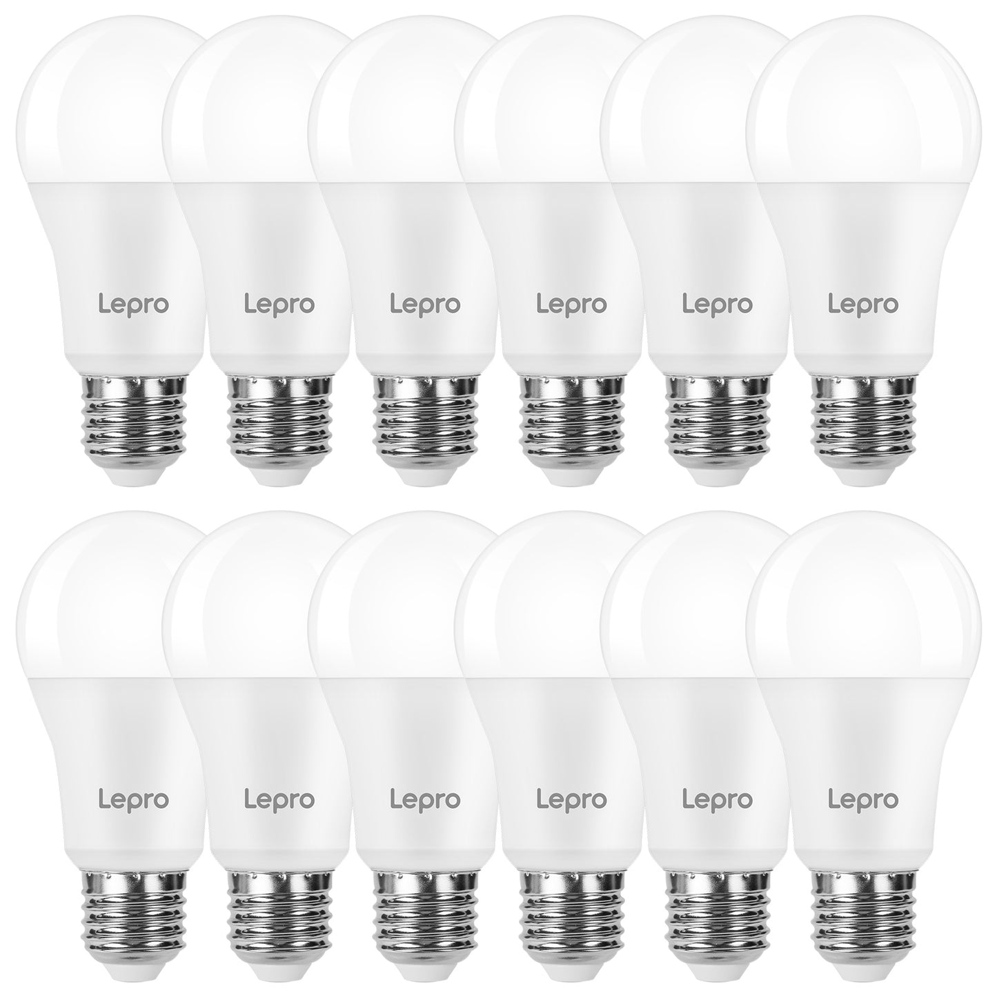 Lepro 13.5W E27 LED Warmweiss, ersetzt 100W Halogenlampe, 1521 Lumen Glühbirne E27, 2700K Warmweiß A60 LED Birne, 200° Energiesparlampe, Nicht Dimmbar, 12 Stück [Energieklasse E]