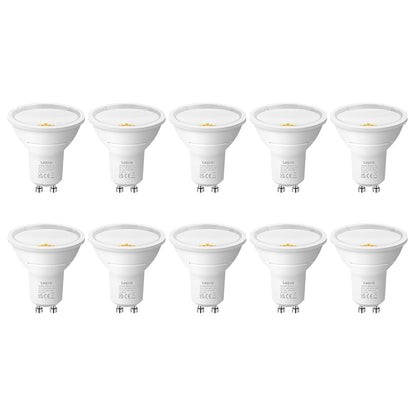 Lepro Energieklasse A GU10 LED Warmweiss Lampe, 3.3W 2700K Warmwei? 590 lm, Nicht Dimmbar, 100¡ã Abstrahlwinkel, Energiesparendes GU 10 LED Leuchtmittel f¨¹r Flur, Wohnzimmer, Schlafzimmer, 10 St¨¹ck