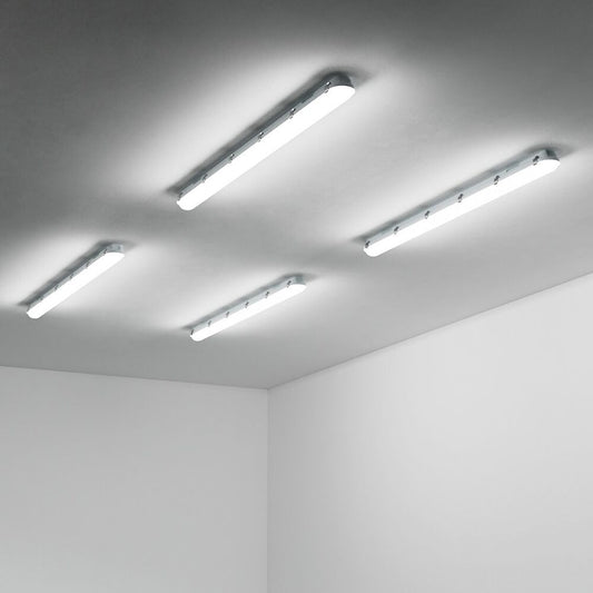 4x 120 cm LED Feuchtraumleuchten, 36W, 5400lm, 4000K Neutralweiß, IP65, Wasserfest für Keller, Werkstatt, Garage, Innen- & Außenbereich