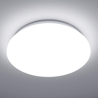 Lepro LED Deckenlampe 18W, LED Deckenleuchte IP20 Wasserfest, 3000K 1850LM Badezimmer Lampe, Rund Badlampe Decke, ideal für Bad Schlafzimmer Flur Küche Wohnzimmer Balkon, Warmweiß, Ø28cm