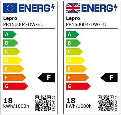 Lepro LED Deckenlampe 18W, LED Deckenleuchte IP20 Wasserfest, 3000K 1850LM Badezimmer Lampe, Rund Badlampe Decke, ideal für Bad Schlafzimmer Flur Küche Wohnzimmer Balkon, Warmweiß, Ø28cm