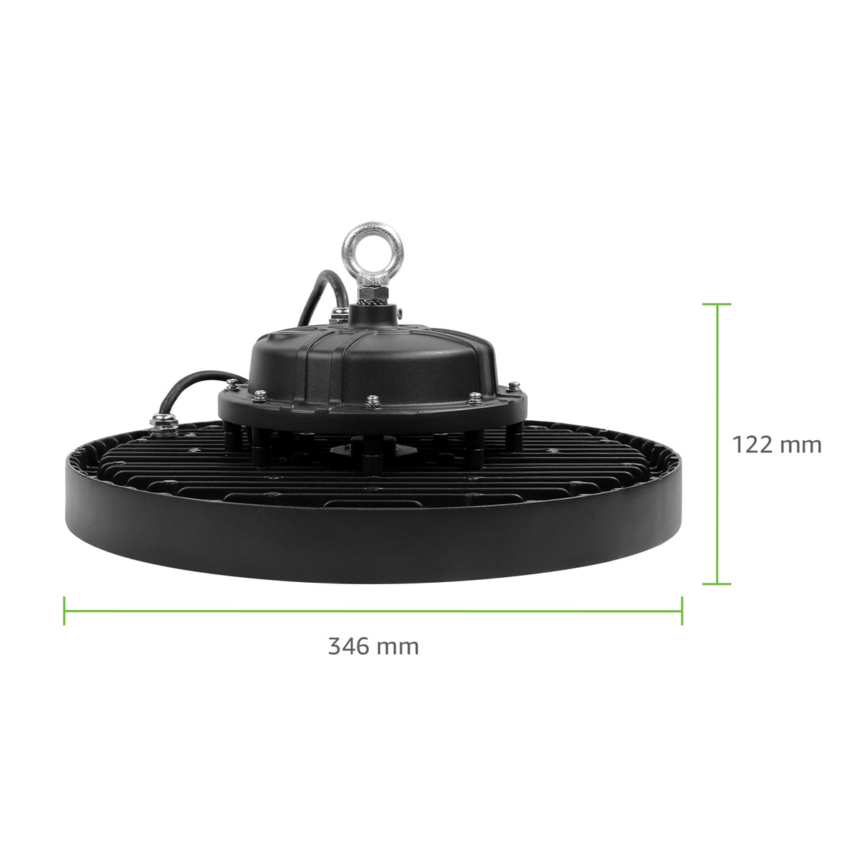 200W LED Hallenstrahler, 140lm/W, IP65 & IK08, 4000K Neutralweiß, Entspricht 500W Halogen, UFO High Bay Licht für Lager, Einzelhandel, Stadien, 5 Jahre Garantie