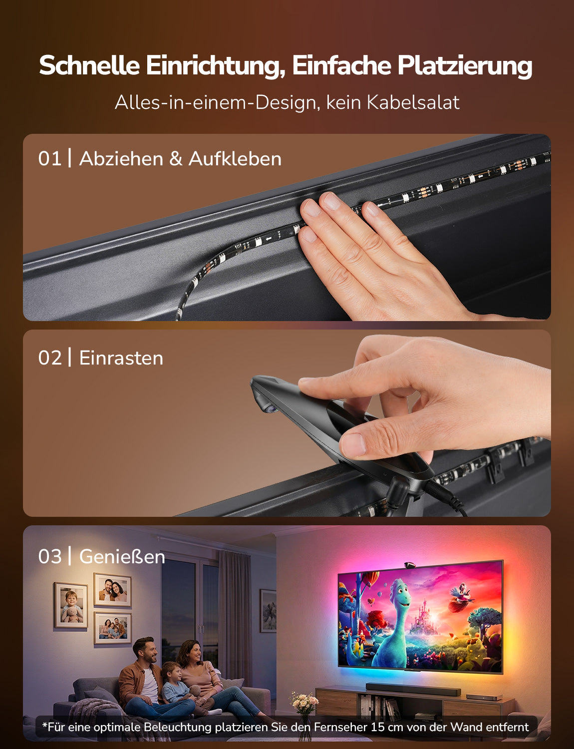 50cm LED Streifen USB TV Hintergrundbeleuchtung Beleuchtung Kit AGL Colour Changing Twin Pack 63175 50cm LED Streifen USB TV Hintergrundbeleuchtung Beleuchtung Kit AGL Colour Changing Twin Pack 63175