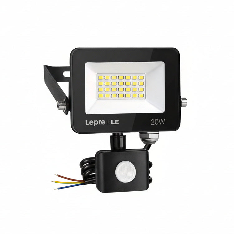 Lepro 20W LED Strahler mit Bewegungsmelder Außen, 1700LM Außenstrahler 5000K Kaltweiß Superhell Scheinwerfer, IP54 Wasserdicht Fluter, Ideale Aussenleuchte für Garten, Innenhöfe, Garage, Haus, Hotel