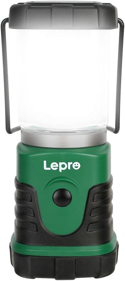 Lepro LED Campinglampe, Mini Camping Laterne, 350LM, 4 Lichtmodi, 3 AA Batterie batteriebetriebene Suchscheinwerfer Camping Lampen mit Bügel & Haken, Batterie nicht enthalten