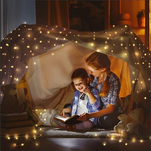 LE 20M LED Lichterkette Draht aus Kupferdraht, 200 LEDs, Wasserdicht IP65, Strombetrieben mit Stecker, Ideale Weihnachtsbeleuchtung für Außen, Innen, Zimmer, Party, Hochzeit Deko usw. Warmweiß
