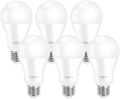 Lepro 13.5W E27 LED Warmweiss, ersetzt 100W Halogenlampe, 1521 Lumen Glühbirne E27, 2700K Warmweiß A60 LED Birne, 200° Energiesparlampe, Nicht Dimmbar, 12 Stück [Energieklasse E]