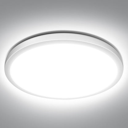 Lepro Deckenlampe 18W, IP44 Wasserfest Deckenleuchte，3000K 1800LM Badezimmer Lampe, Warmweiß Deckenleuchte Badezimmer, ideal Badezimmerlampe Decke für Bad Schlafzimmer Flur Küche Wohnzimmer, Ø22cm