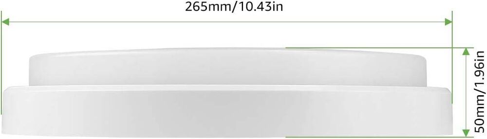 Lepro 24W LED Deckenlampe, LED Deckenleuchte IP54 Wasserfest, 4000K 2200LM Badezimmer Lampe, Rund Badlampe Decke, ideal für Bad Schlafzimmer Flur Küche Wohnzimmer, Neutralweiß, Ø26.5cm