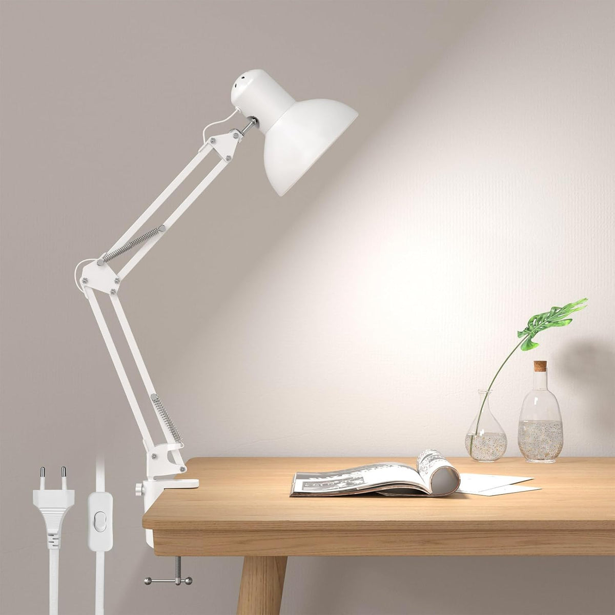 EGLO LED Klemmlampe Cabado mit Akku, Klemmleuchte mit Touch, neutralweiß, dimmbar EGLO LED Klemmlampe Cabado mit Akku, Klemmleuchte mit Touch, neutralweiß, dimmbar