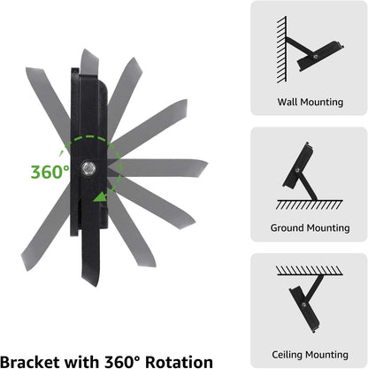 Lepro 50W LED Strahler Außen 2 Stücke, 4250LM Superhell Außenstrahler, IP65 Wasserdicht LED Fluter, 5000K Kaltweiß LED Scheinwerfer, Außenlampe für Garten, Innenhöfe, Garage, Hotel, Sportplatz