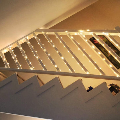 LE 20M LED Lichterkette Draht aus Kupferdraht, 200 LEDs, Wasserdicht IP65, Strombetrieben mit Stecker, Ideale Weihnachtsbeleuchtung für Außen, Innen, Zimmer, Party, Hochzeit Deko usw. Warmweiß