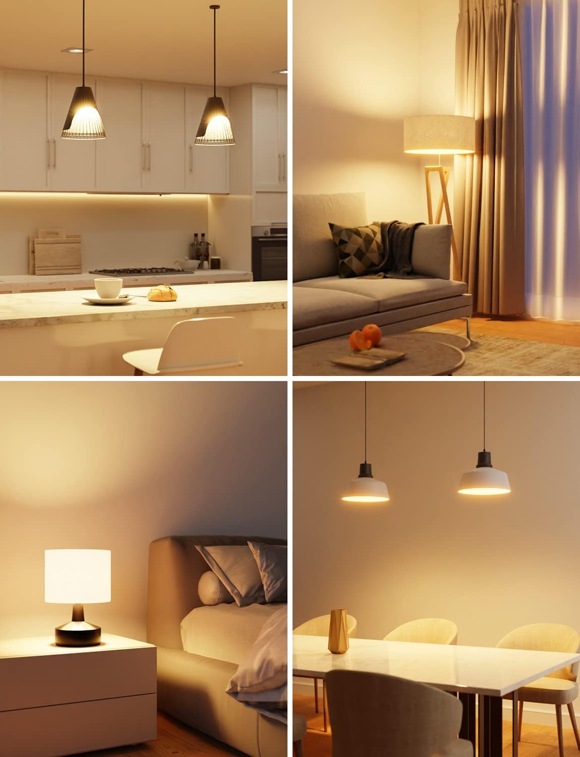 Lepro E27 LED Warmweiss Glühbirne, 8.5 Watt 806 Lumen LED Lampe E27, ersetzt 60W Halogenlampe, A60 Leuchtmittel, 2700 Kelvin Warmweiß, 180° Abstrahlwinkel Energiesparlampe, 3 Stück