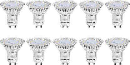 Lepro GU10 LED Lampe, 3W 250 Lumen LED Leuchtmittel, 2700 Kelvin Warmweiß ersetzt 35W Halogenlampen, 100 Grad Abstrahlwinkel, 10er Pack