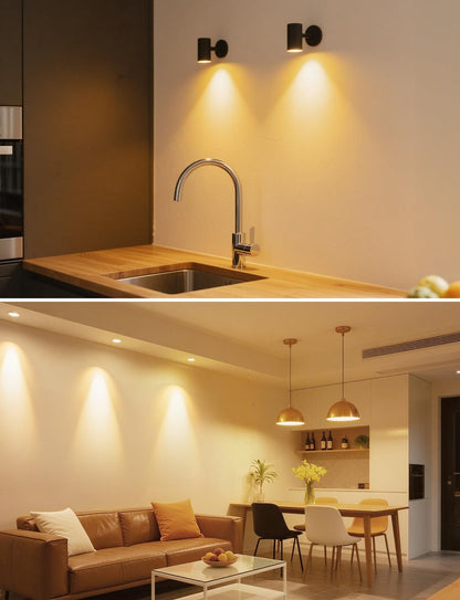 Lepro GU10 LED Warmweiss 6W Lampe, 2700K Warmweiß, 630 Lumen, 38° Abstrahlwinkel, Nicht dimmbar Reflektorlampe, Energiesparendes GU10 LED Leuchtmittel für Wohnzimmer, Küche, Schlafzimmer,4 Stück
