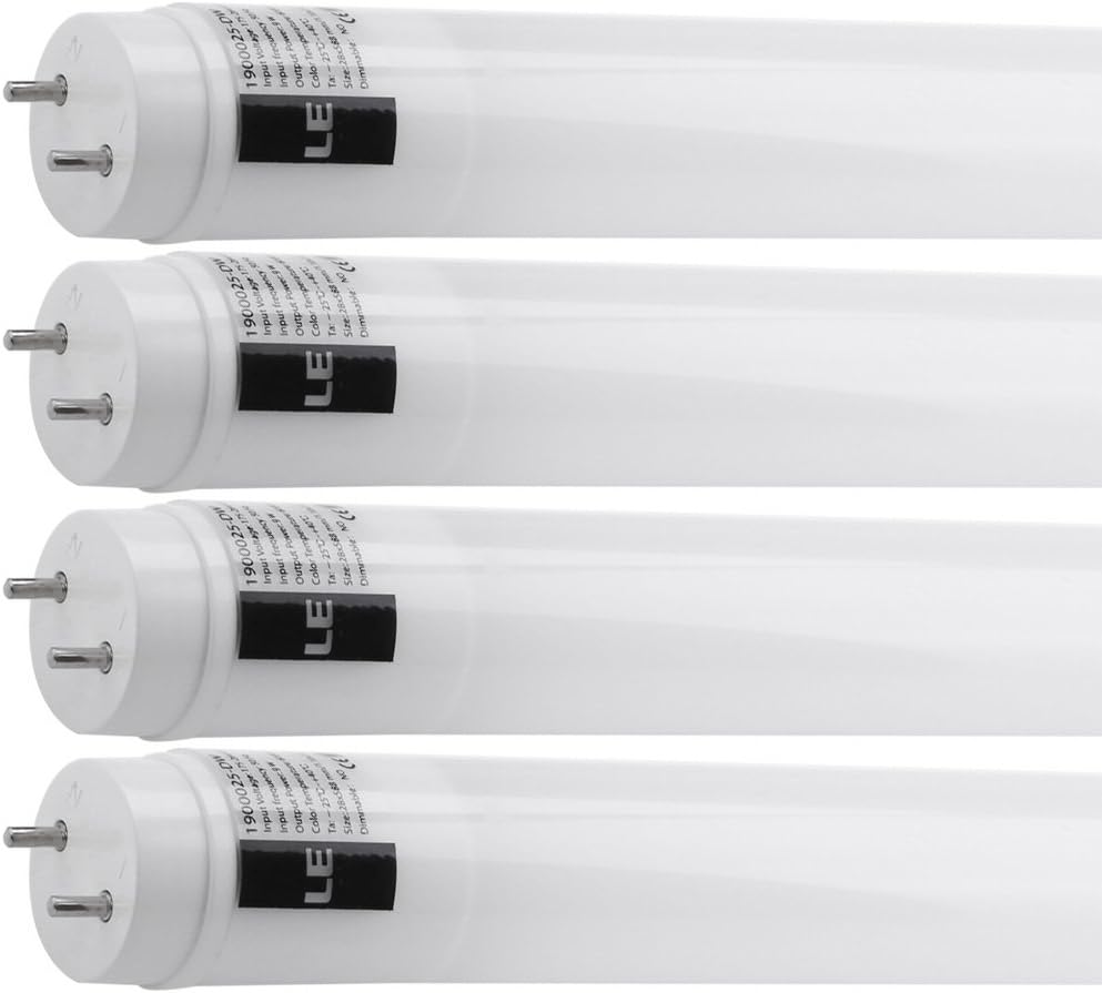 9W LED Röhren T8 60cm, 945lm, Ersatz für 20W Leuchtstoffröhre, Kaltweiß, 4 Stücke