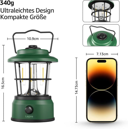 Lepro USB LED Campinglampe£¬Green