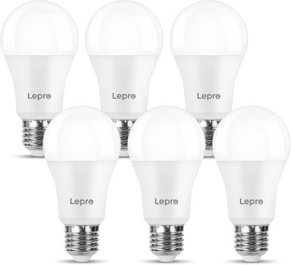 Lepro E27 LED Birne, 13.5 W 1521 Lumen Super Hell LED Lampe E27, ersetzt 100W Glühbirne A60 Leuchtmittel E27, 6500 Kelvin Kaltweiß LED Bulb, 6er Set, 200° Energiesparlampe