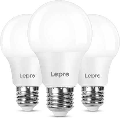 Lepro E27 LED Warmweiss Glühbirne, 8.5 Watt 806 Lumen LED Lampe E27, ersetzt 60W Halogenlampe, A60 Leuchtmittel, 2700 Kelvin Warmweiß, 180° Abstrahlwinkel Energiesparlampe, 3 Stück