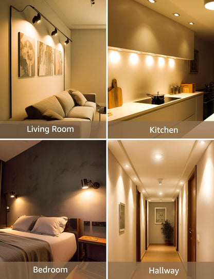 Lepro GU10 LED Lampe, 4W 345 Lumen 38° LED Leuchtmittel, 2700 Kelvin Warmweiß Energiesparlampe ersetzt 50W Halogenlampen, 38 Grad Abstrahlwinkel Glühbirnen, 10 Stück