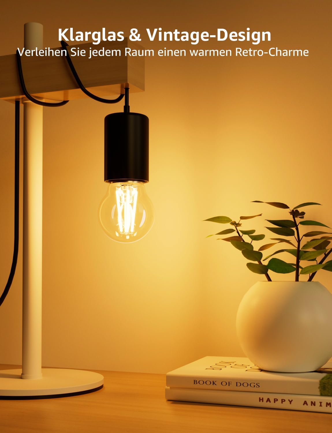 Lepro Energieklasse A E27 LED Warmweiss, 2.2W 470 Lumen Glühbirne E27, Nicht Dimmbar, G45 Led Birne, 2700 Kelvin Warmweiß, 300° Abstrahlwinkel Energiesparlampe, ersetzt 40W Leuchtmittel, 4 Stück