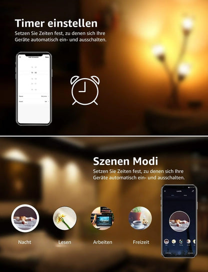 Lepro 4.5W Smart GU10 LED Lampen, Warmweiß und Kaltweiß, Dimmbar LED Leuchtmittel, WLAN LED Birnen, Ersatz für 50W Halogenglühlampe, kompatibel mit Alexa und Google Home, Kein Gateway erforderlich