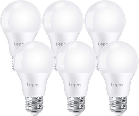 Lepro E27 LED Warmweiss Gl¨¹hbirne, 7.5 Watt ersetzt 60W Halogenlampe, 750 Lumen Birne, A60 LED Lampe, 2700 Kelvin Warmwei?, 200¡ã Abstrahlwinkel Energiesparlampe, 6 St¨¹ck