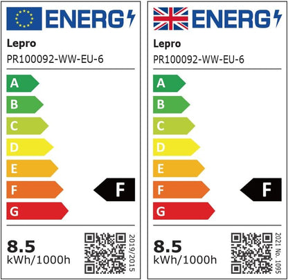 Lepro E27 LED Warmweiss Dimmbar Glühbirne, 8.5 Watt 806 Lumen Leuchtmittel, ersetzt 60W Halogenlampe, 2700K Warmweiß, A60 LED Birne Lampe, 180°Abstrahlwinkel, Energiesparlampe, 6 Stück