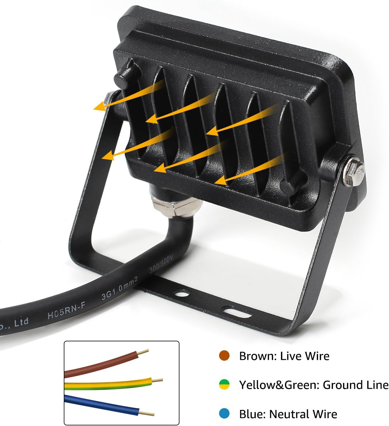 Lepro LED Strahler 10W, LED Strahler Außen [2 Stücke] 850LM Superhell Außenstrahler IP65 Wasserdicht LED Scheinwerfer 5000K Kaltweiß Flutlicht, Außenlampe für Garten, Innenhöfe, Garage, Hotel