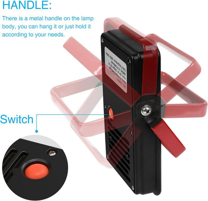 LE LED Campinglampe, Superhell 700 Lumen Wiederaufladbare Suchscheinwerfer mit 5400mAh Powerbank, Magnete & Haken, Dimmbar Notfallleuchte mit 3 Lichtmodi f¨¹r Stromausf?llen, Wandern, Zelt, usw.