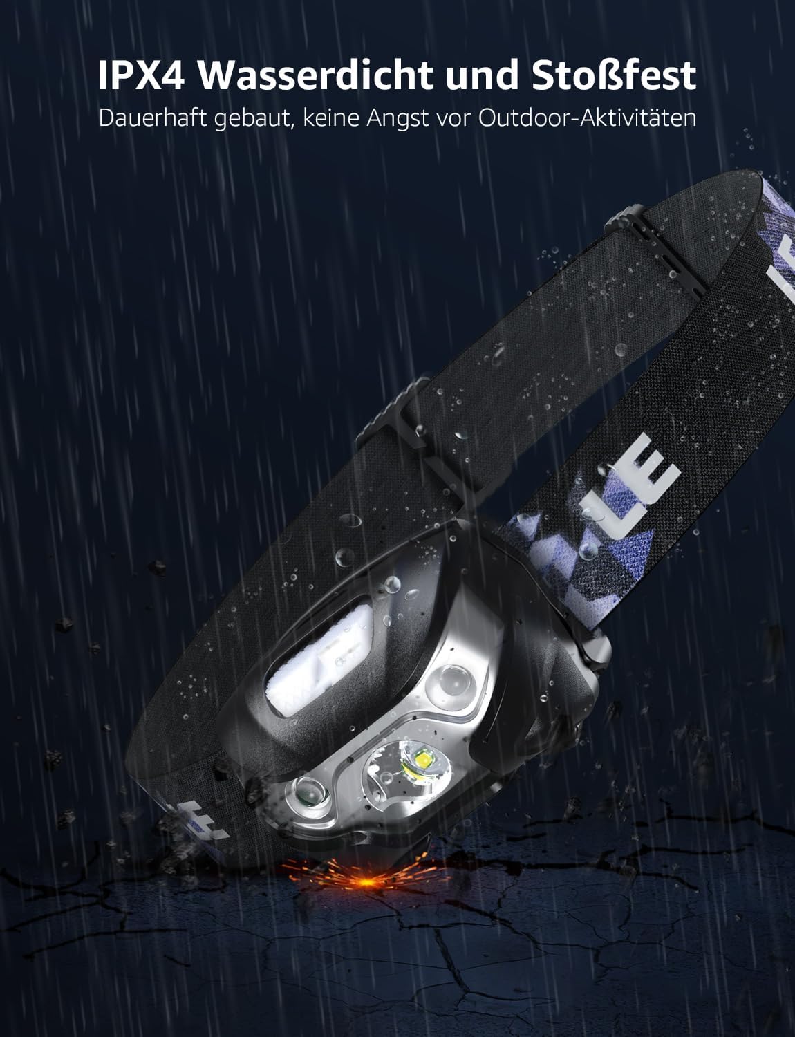 LE Stirnlampe Wiederaufladbar, 1300 Lux Superhell Kopflampe mit Rotlicht, 5 Lichtmodi, IPX4 wasserdichte Mini LED Stirnlampe Stirnleuchte, 2er USB Headlamps für Angeln Campen Joggen