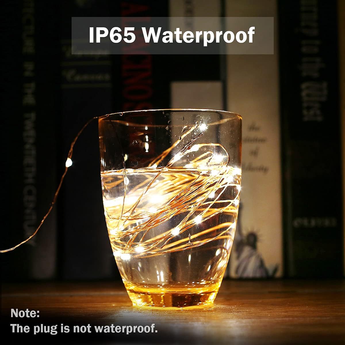 LE 10M LED Lichterkette aus Kupferdraht, 100 LEDs, Wasserdicht IP65, Strombetrieben mit Stecker, ideal für Weihnachtsdeko, Innen, Außen, Weihnachten Party usw. Warmweiß