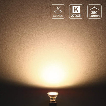 Lepro GU10 LED Lampe, 4W 325 Lumen LED Leuchtmittel ersetzt 50W Halogenlampen, 5000 Kelvin Kaltweiss, 110°Strahlwinkel Reflektorlampen, 10 Stück