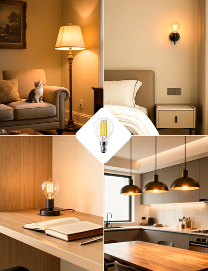 Lepro Energieklasse A E14 LED warmweiss Lampe 2.2W 470 Lumen P45 2700K Warmweiß LED Glühbirne,entspricht 40W Glühlampe,300° Abstrahlwinkel Nicht Dimmbar Energiesparlampe, 2er-Pack