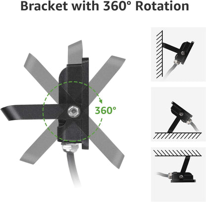 Lepro LED Strahler Außen 20W, LED Fluter  Superhell 1700LM, LED Außenstrahler 5000K Kaltweiß IP65 Wasserfest Aussenstrahler, Aussenlampe für Hinterhof, Auffahrt, Türen, Garage, Flur, Garten [Energieklasse F]
