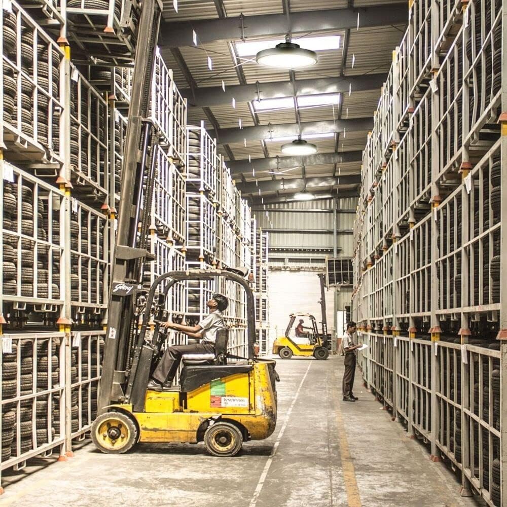 100W LED Hallenstrahler UFO, 140lm/W, IP65 & IK08, 4000K Neutralweiß, Entspricht 250W Halogen, für Lager, Fabrik, Garage, CE- und TÜV-geprüft, 5 Jahre Garantie