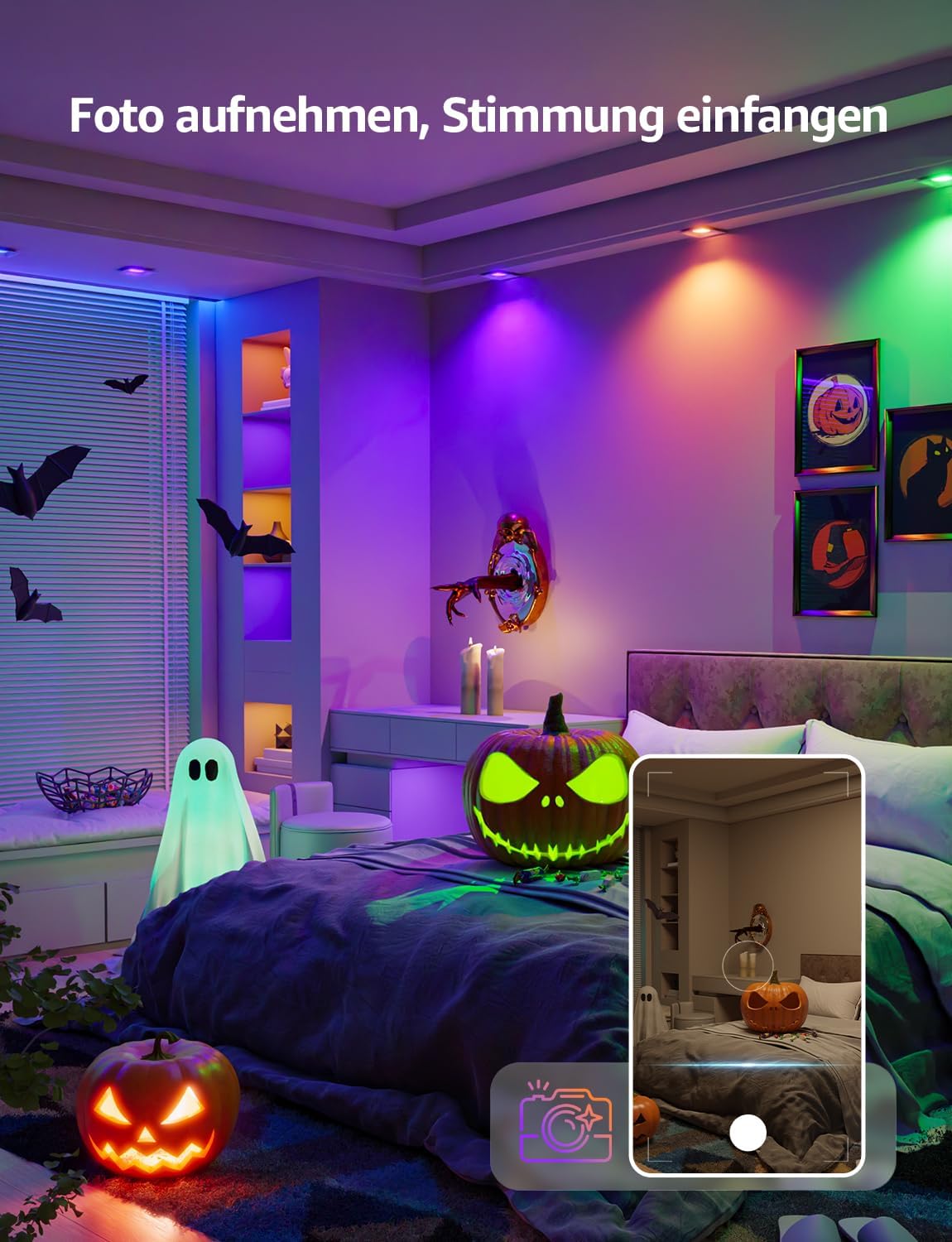 Lepro BG1 Smarte AI GU10 LED Lampe - RGBCW Farbwechsel & Dimmbar, Musik-Sync, Sprachsteuerung WLAN Alexa Glühbirne, Kompatibel mit Alexa & Google Assistant