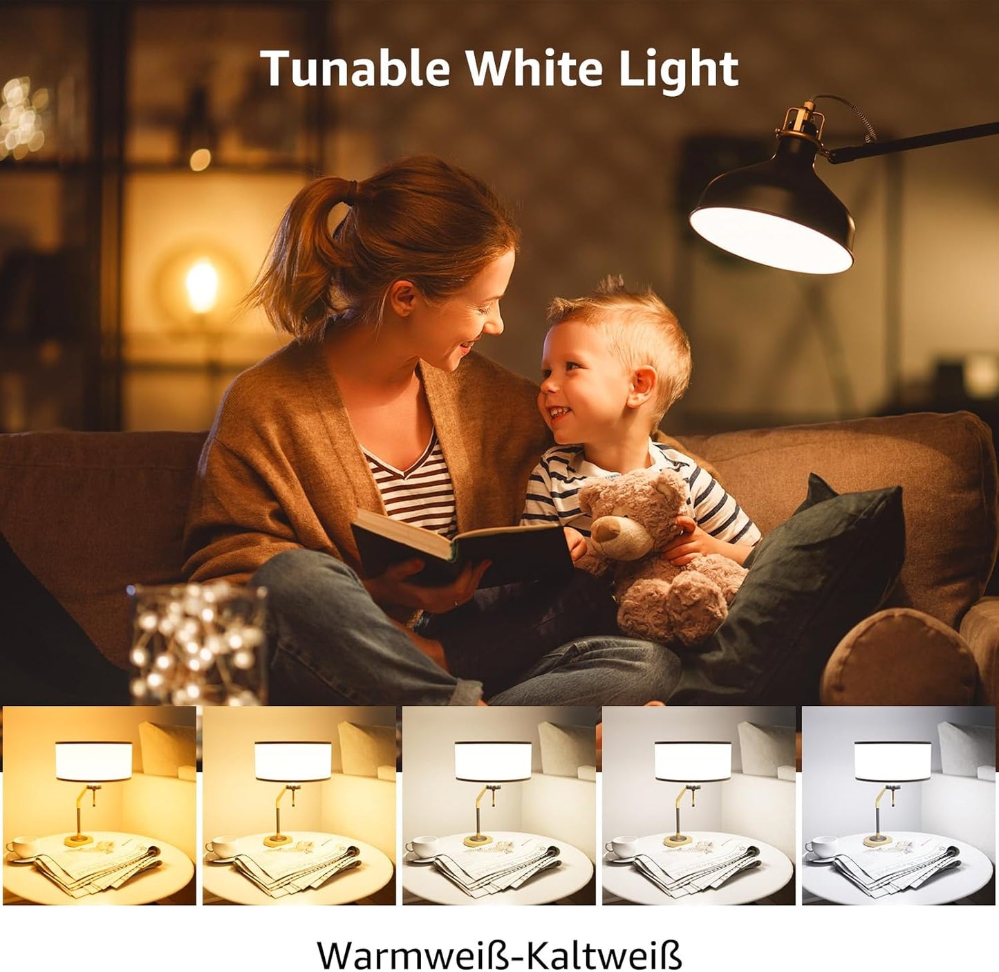 Lepro E27 LED Warmweiss Glühbirne, 8.5 Watt 806 Lumen LED Lampe E27, ersetzt 60W Halogenlampe, A60 Leuchtmittel, 2700 Kelvin Warmweiß, 160° Abstrahlwinkel Energiesparlampe, 12 Stück