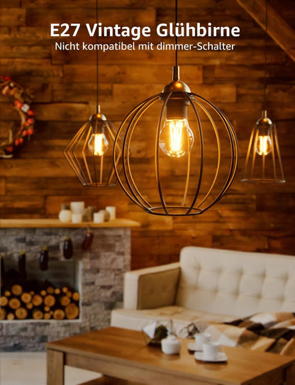 Lepro Energieklasse A E27 LED Warmweiss, 2.2W 470 Lumen Glühbirne E27, Nicht Dimmbar, G45 Led Birne, 2700 Kelvin Warmweiß, 300° Abstrahlwinkel Energiesparlampe, ersetzt 40W Leuchtmittel, 4 Stück