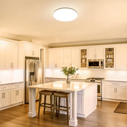 Lepro 24W Deckenlampe Ø28cm, IP54 Wasserfest Badezimmer Deckenlampe, 3000K LED Deckenleuchte 2400lm für Badezimmer Schlafzimmer Kinderzimmer Wohnzimmer Balkon Flur Küche, Warmweiß LED Lampen