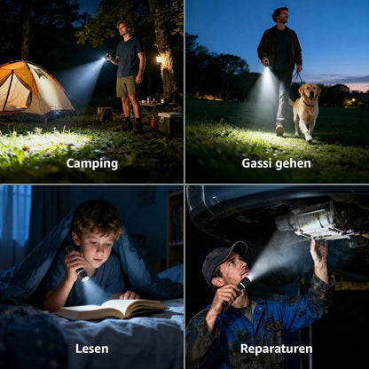 Lepro LED Taschenlampe Klein, Helle Stiftlampe mit Clip, 3 Modi Handlampe, IPX4 Wasserdicht, Robustes Aluminiumgeh?use f¨¹r Camping, Werkstatt, Wandern & Notf?lle, 2x AA Batterien Inklusive