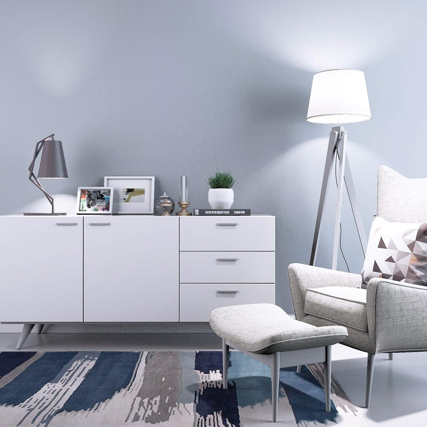 Lepro E27 LED Kaltweiss Glühbirne, 8.5 Watt 806 Lumen LED Lampe E27, ersetzt 60W Birne, A60 Leuchtmittel, 6500 Kelvin Kaltweiß LED Glühlampen, 160° Abstrahlwinkel Energiesparlampe, 6 Stück