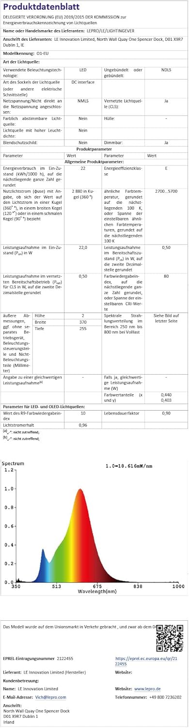 Lepro O1 AI Smart Stehlampe Wohnzimmer 2300LM, Stehlampe Dimmbar 22W RGBCCT, Sprachsteuerung/Musik Sync/DIY, Personalisierter KI-Lichtdesigner, Kompatibel mit Alexa/Google, WiFi & Bluetooth