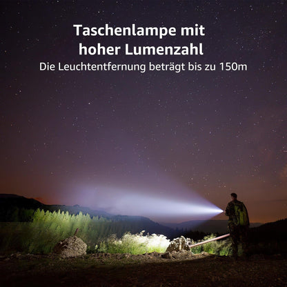Lighting EVER LED Taschenlampe Klein, Extrem Hell & Zoombar Mini Taschenlampen Batteriebetrieben f¨¹r Kinder, Wasserdichte Handlampe f¨¹r Camping, Outdoor, Notf?lle (Gunmetal)